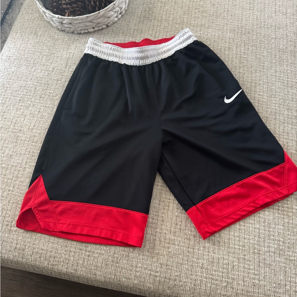 Nike Dri-FIT Red and Black Shorts size medium
